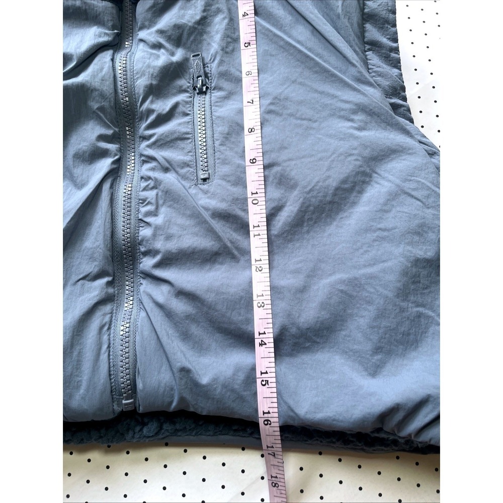 FP Movement Free People Highline Reversible Sherpa Vest Blue Size Medium - Picture 4 of 13